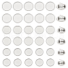Unicraftale 36Pcs 3 Style 304 Stainless Steel Brooch Cabochon Settings STAS-UN0029-40-1
