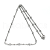 Tarnish Resistant 304 Stainless Steel Rolo Chains Necklaces NJEW-O083-A-07P-2