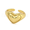 Heart Rack Plating Brass Finger Rings RJEW-C111-03G-2