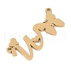 304 Stainless Steel Pendants STAS-L279-002G-W-2