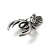 304 Stainless Steel Pendants STAS-E058-02AS-4