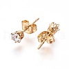 304 Stainless Steel Stud Earrings EJEW-I229-03G-A-2