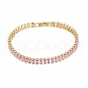 Cubic Zirconia Classic Tennis Bracelet ZIRC-S067-073G-NF-1