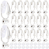 SOFPLATE 36Pcs Brass Clip-on Earring Converters Findings KK-SP0001-10S-1