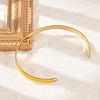 304 Stainless Steel Cuff Bangles for Women BJEW-Z087-09G-2