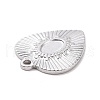Non-Tarnish 304 Stainless Steel Pendant Cabochon Settings STAS-G287-11P-3