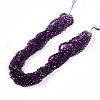 Baking Paint Transparent Glass Beads Strands DGLA-A035-T4mm-A09-2