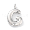 Rack Plating Brass Balloon Letter Pendants X-KK-C050-01P-G-1