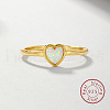 Honeydew Synthetic Opal Heart Finger Ring FM4105-6-3