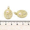 Brass Micro Pave Cubic Zirconia Pendants KK-H206-16G-3