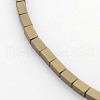 Electroplate Non-magnetic Synthetic Hematite Beads Strands G-J213A-01A-1