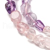 Natural Rose Quartz & Amethyst Beads Strands G-L610-B13-01-4