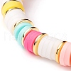 Heishi Surfer Bracelet BJEW-JB07119-03-5