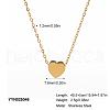 Minimalist Stainless Steel Pendant Necklaces for Fashion Women EL0733-3-2