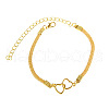Double Heart Alloy Link Anklets for Women FS-WGD65A5-01-2