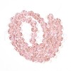 Luminous Handmade Gold Foil Glass Beads Strands FOIL-N029-01B-3