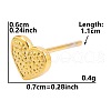 304 Stainless Steel Vintage Heart Shaped Stud Earrings for Women DU8924-4-1