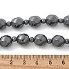 Round Twist Synthetic Non-Magnetic Hematite Beaded Necklaces NJEW-R020-04-5