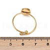Round 304 Stainless Steel Cuff Ring Components STAS-A191-12E-G-3