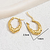 Vintage Stainless Steel Irregular Metal Earrings for Women US4396-3