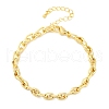 Brass Cable Chain Bracelets for Women Men BJEW-K273-02G-2