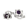 Natural Amethyst Kitten Pendants G-J386-C17-20-2