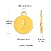 14Pcs 7 Colors Alloy Enamel Pendants ENAM-FS0001-35-5