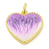 Brass Enamel Pendants KK-S401-17G-F-1