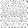 BENECREAT 40Pcs 5 Style Aluminium Hollow Candle Canister Lids AJEW-BC0003-62-1