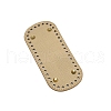 Oval PU Leather DIY Handbag Bottom PW-WG59289-05-1
