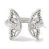 304 Stainless Steel Open Cuff Ring for Women RJEW-F166-11P-02-2