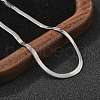 Non-Tarnish 304 Stainless Steel Herringbone Chains Bracelet for Men Women BJEW-D450-01P-03-2