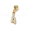 925 Sterling Silver Micro Pave Clear Cubic Zirconia European Dangle Charms STER-A045-01G-4-1