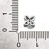 Brass Micro Pave Cubic Zirconia Beads KK-D356-03B-P-3