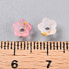 Frosted Transparent Acrylic Beads X-OACR-N137-72E-4
