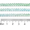 Transparent Painted Glass Beads Strands X1-DGLA-A034-T4mm-A16-3