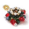Christmas Glass Pendants PALLOY-JF03010-03-3