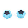 Plating Opaque Acrylic Beads OACR-N136-01F-4