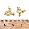 Brass Micro Pave Cubic Zirconia Pendants KK-C092-24H-G-3