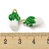 Brass Enamel Pendants X-KK-P258-17C-G-3