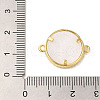 Rack Plating Brass Micro Pave Clear Cubic Zirconia Religion Connector Charms KK-L220-003G-01-3