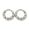 316 Surgical Stainless Steel Hoop Earrings EJEW-D096-19L-AS-1