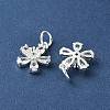 Brass Micro Pave Cubic Zirconia Pendants KK-U067-03S-04-2