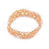 Bling Glass Beaded Stretch Bracelet BJEW-N018-03-3