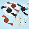 CRASPIRE 5Pcs 5 Styles PU Leather Wrap Around Chain Belt AJEW-CP0008-15-4