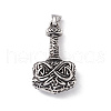 304 Stainless Steel Manual Polishing Big Pendants STAS-G267-19AS-2