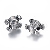 304 Stainless Steel European Beads STAS-I121-08AS-2
