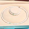 Mother's Day Jewellery Natural Freshwater Pearl Beaded Necklace & Bracelets Sets for Women WGE4EAE-11-1