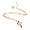 304 Stainless Steel Pendant Necklaces NJEW-E138-03G-1