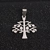 Tarnish Resistant Tree of Life 201 Stainless Steel Pendants STAS-I032-139-1